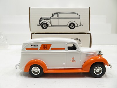 ERTL Lot of 2 Chevy 1938 Panel Truck Victor Recreation LN 8145 