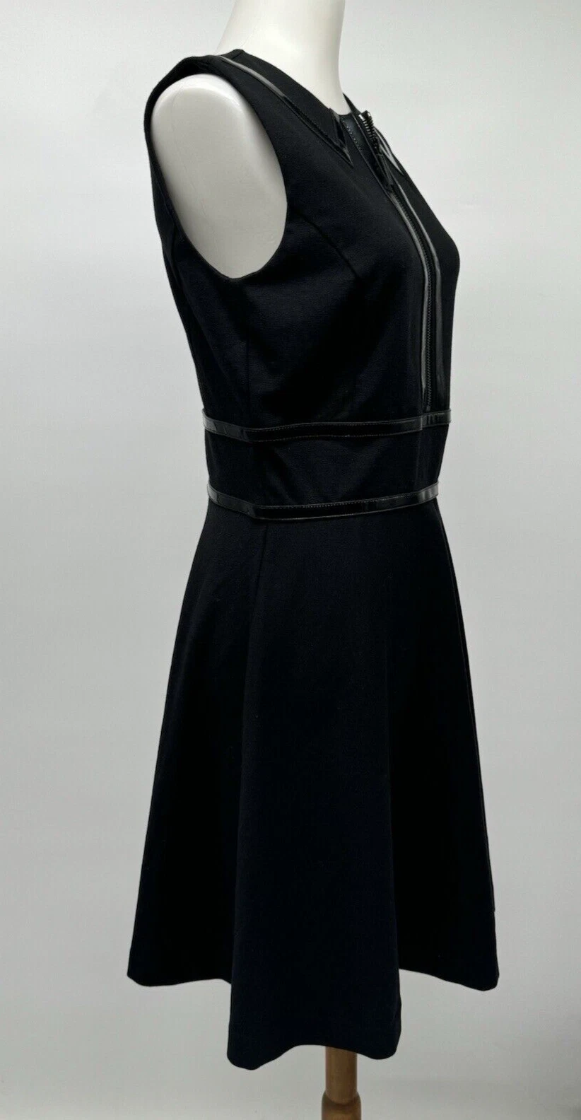 Mini Abito Michael Kors Taglia 4 Nero Senza Maniche Data Notte Stravagante Designer