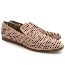 FRANCO SARTO Faryn Pink Leather Loafer Womens Size 8 Cut Out Design