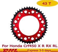 T3 Red Rear Sprocket 43 T For Honda Crf450 X R RX RL Crf 450 All Year Alloy