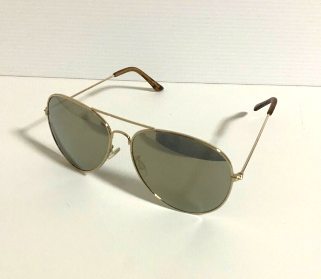 Vintage Aviator Sunglasses Gold Frame & Dark Lenses Unisex UV Fashionable Japan-image