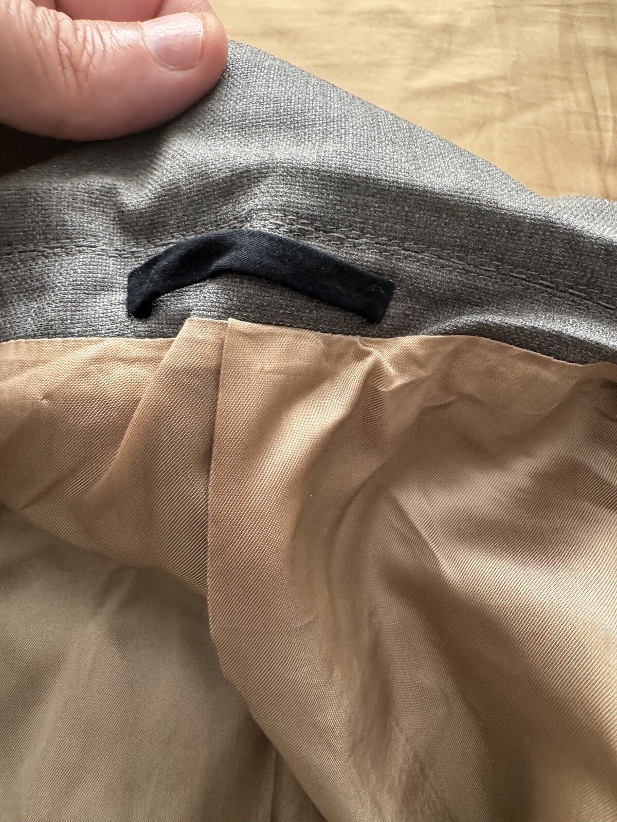 Brunello Cucinelli Solid Woven Light Gray Peak La… - image 12