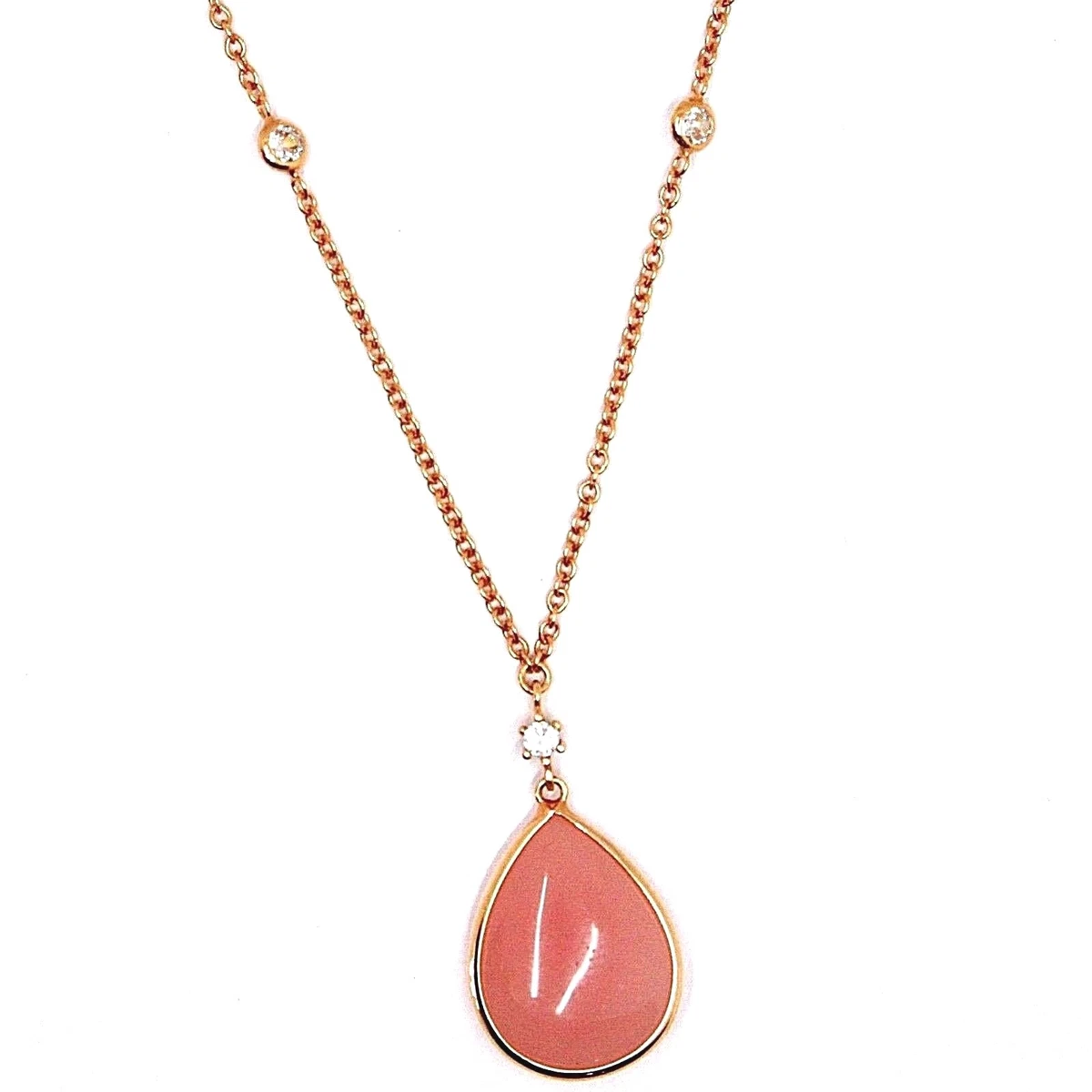 Collana Con Pendente In Oro 9K Citerna – Zirconia Cubica Taglio Brillante, Gioiello Donna Con Certificato Di Autenticità