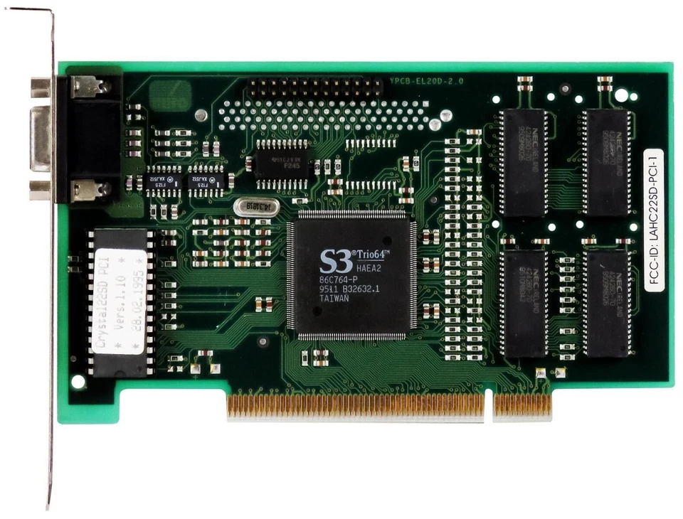 Graphic Card CRYSTAL22SD S3 TRIO64 2MB PCI 64-BIT D-Sub - Image 2 of 2