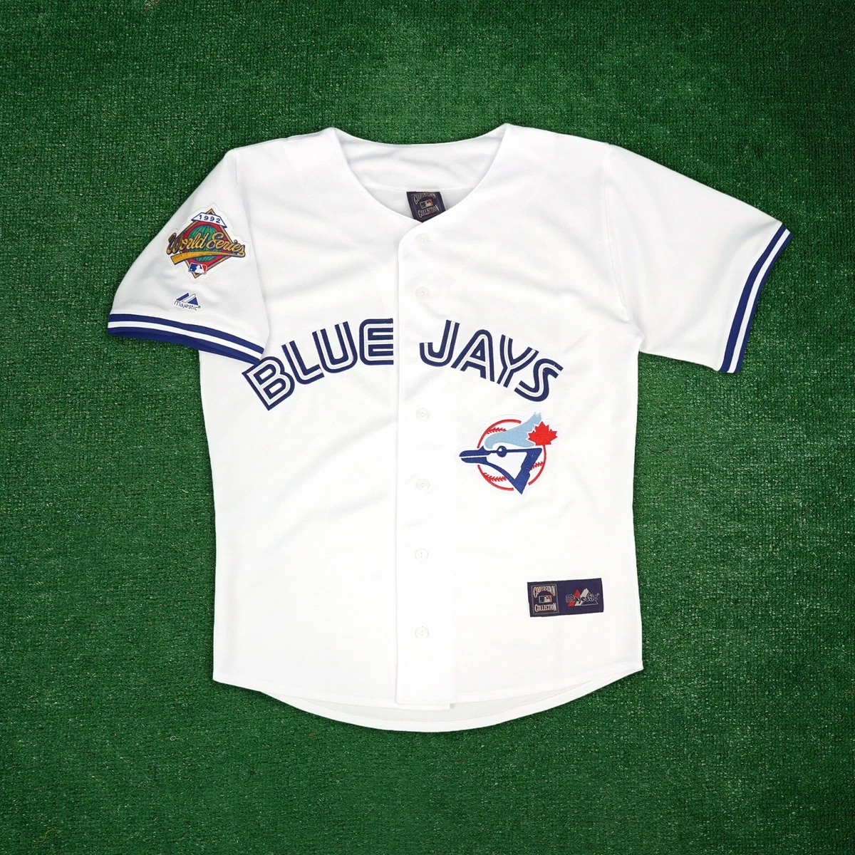 Toronto Blue Jays Vintage Baby Blue Jersey Pat Borders Authentic Raven  Large NWT