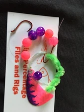 High Percentage Salmon Trolling Flies And Rigs- Night Crawler Harness