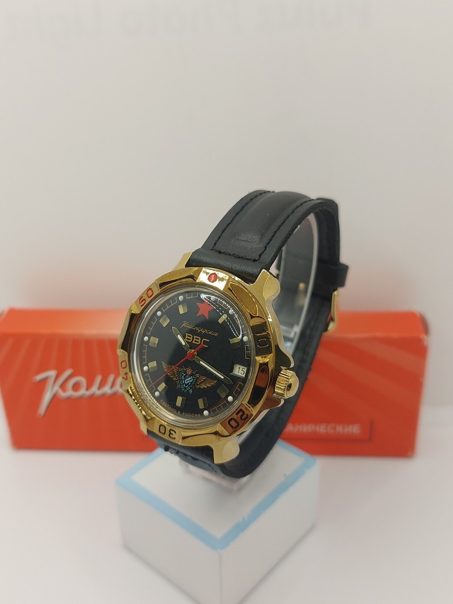 Montre Militaire Mécanique Vostok Komandirskie - Vintage Russe, Boîtier Inox, étanche 20m