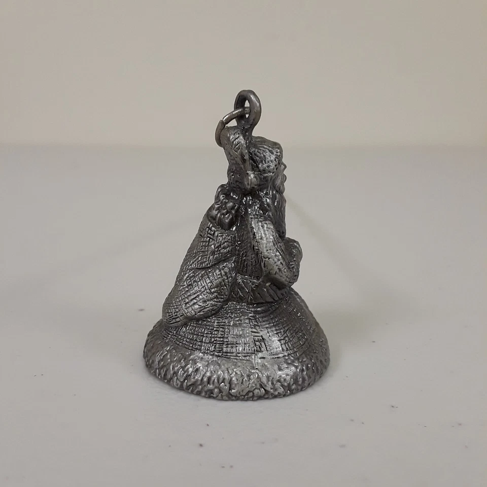 Apagador de velas de Papá Noel de peltre con varita de 10 pulgadas decoración de Navidad Foto 3 de 4