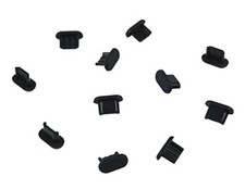 Paquete de 25 tapones de silicona antipolvo para puertos micro USB