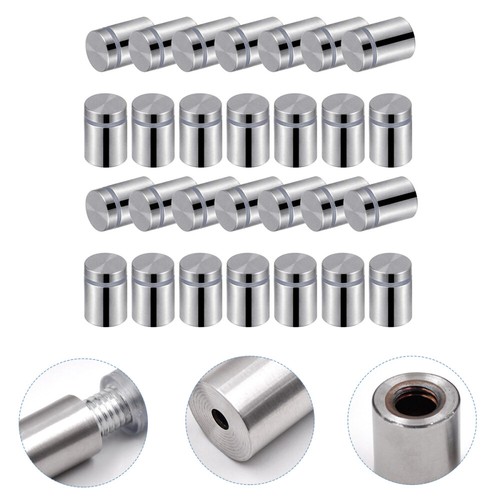 40pcs Sign Standoff Screws Glass Acrylic Nail Stainless Steel Wall Standoff - Picture 2 of 15