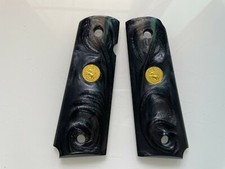 New Decorate Black Pearl Resin Grips For Colt 1911 1991 Full Size Kimber Clones