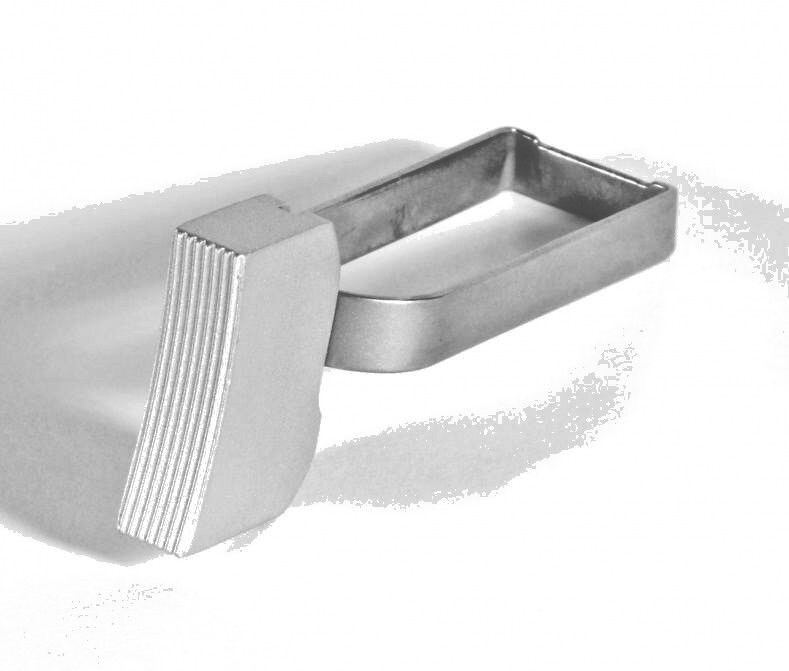 Evolution Gun Works EGW 1911 Trigger D - Blank with Grooves - Stainless ...