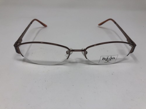 Bulova Eyeglasses Frame TARRAGONA 53-17-135 Bronze Half Rimless Z107