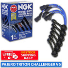<!--F#f_0-->NGK Spark Plug Lead Cable Set for Pajero Triton Challenger 6G72 6G74 3.0 3.5L V6<!--F/-->