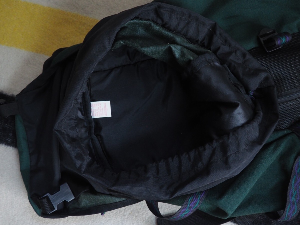 VTG Jansport Forest Green Geometric Outdoor Hiking School Backpack USA Made Logo VTG Jansport Forest Green Geometric Outdoor Hiking School  main image 3