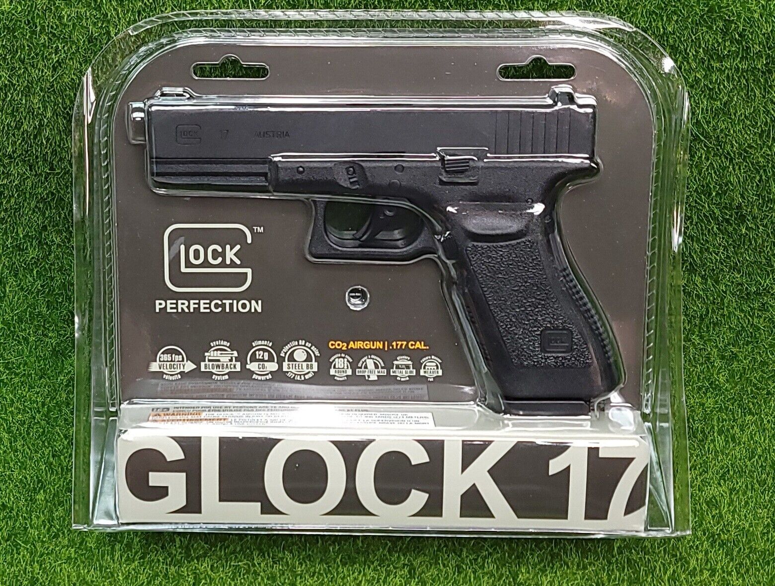 Umarex Glock 17 G17 Gen3 .177 CO2 Semi Auto BB Air Pistol, 365FPS - 2255208