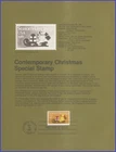 USA7 #1940 U/A SOUVENIR PAGE FDC   Christmas Teddy Bear and Sleigh