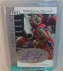 2004 Sage Hit Basketball Sebastian Telfair Silver Autographed Rookie Card #A31