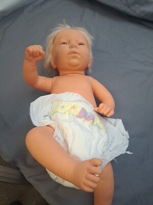 1988 Furga Doll Italy Anatomically Correct Baby Boy Male  Life Like Doll 17''