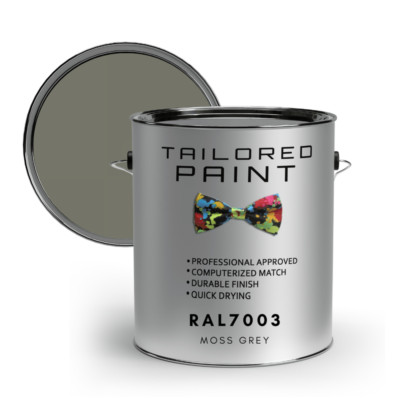 RAL7003 MOOSGRAU GLANZ uPVC Fenster & Tür 1K Pinsel oder Spray On