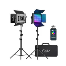 GVM RGB LED Video Light with Lighting Kits, 680RS 50W Led Panel Light with Bl...