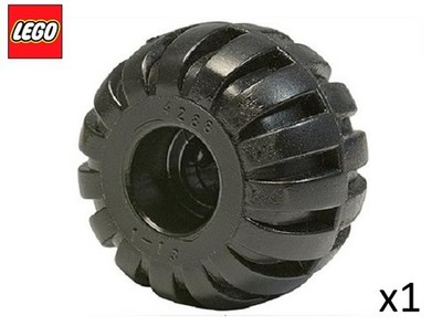 Lego 4288 Schwarzes Rad Vollgummiballon mit Achsloch