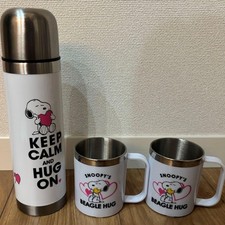 Snoopy water bottle and mug set 3-piece set