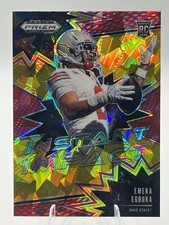 Emeka Egbuka Gold Ice Prizm Instant Impact #II-EEA 2025 Panini Prizm Draft Picks
