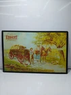 Vintage Old Tin Lithograph Advertisement Metal Sign For Ebbert Wagons
