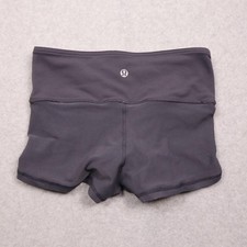 Lululemon Shorts Womens 2 Gray 2in Slim Fit Yoga Athletic Gym Workout Stretch