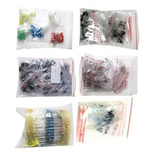 Electronic Components Kit 1390PCS LED Diodes Resistors Electrolytic Capacitors b