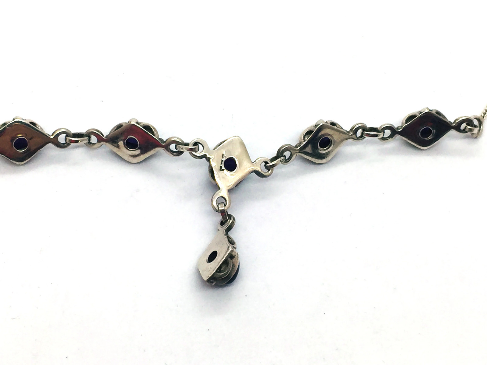 Solid 925 Sterling Silver Amethyst Necklace - image 4