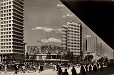 RPPC Moscow Kalinin Prospekt view vintage real photo postcard m809