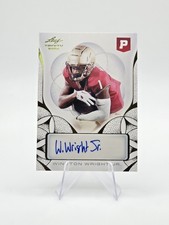 Winston Wright Jr. 2024 Leaf Trinity Pristine Football Autographs SP #BA-WWJ