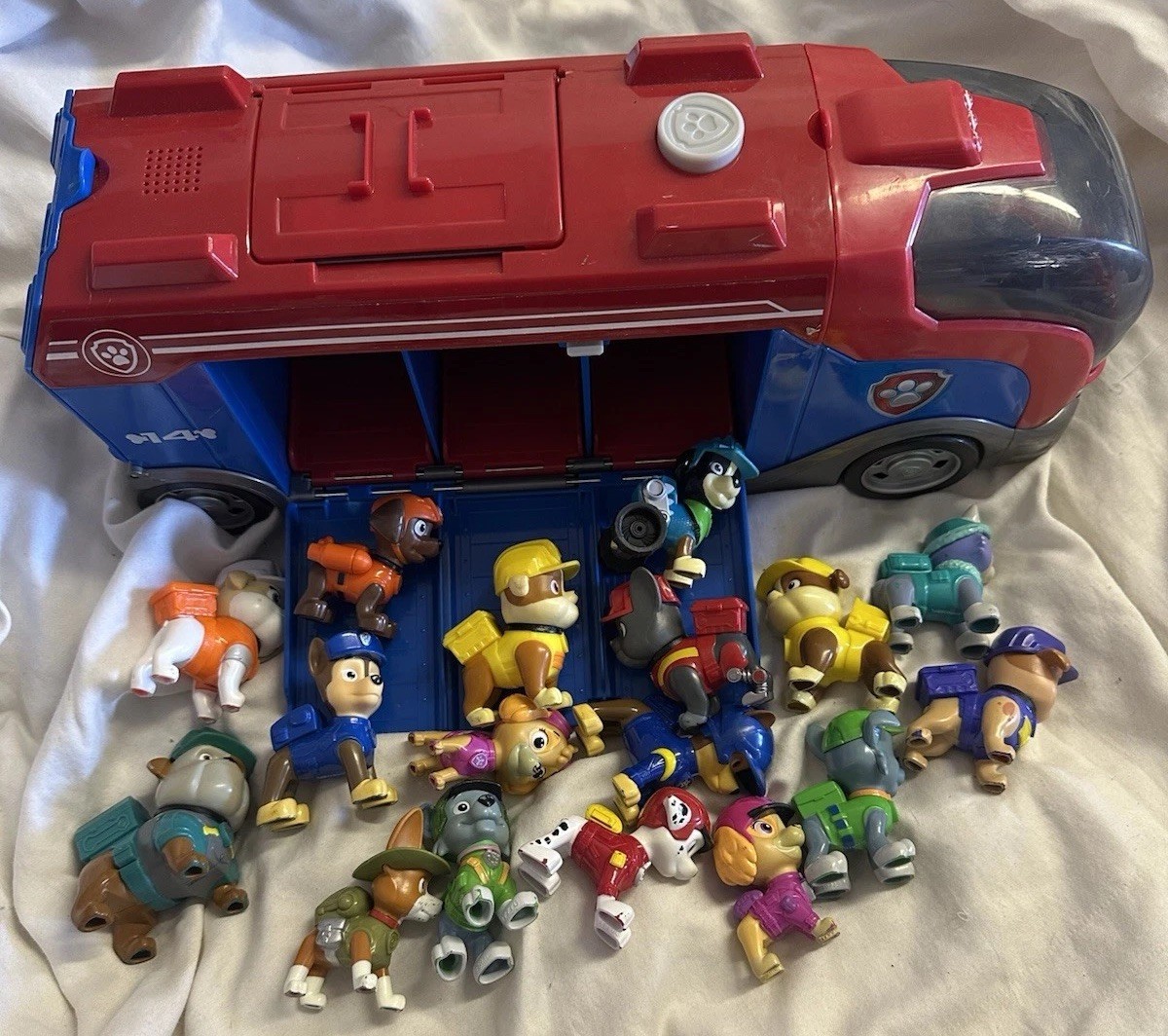 Paw Patrol Mission Cruiser Deluxe Vehicle With Figure Lot