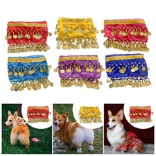 Châle de Danse Orientale pour Chien Jupe de Danse Créative pour Chiot Ceinture