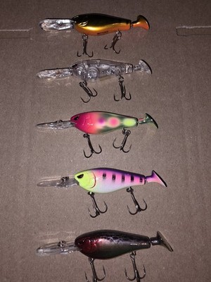 Spro Madeye Shad 55 Lure Lot Of 5 Different Colors