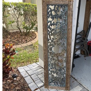 Vintage Angel Cherub Design Rustic Cast Iron Outside Garden Bench