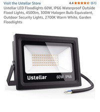 Warm white hard wire floodlight