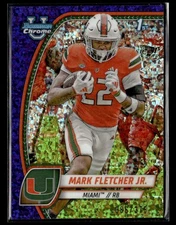 2024 Bowman University Chrome Mark Fletcher Jr. Purple Mini-Diamond  #/375 card