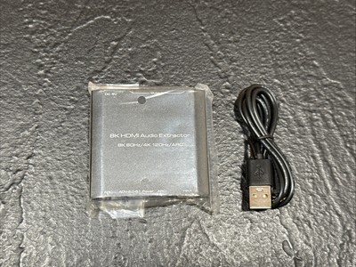 8K HDMI Audio Extractor Splitter, Supports 120Hz 4K, 60Hz 8K, HDMI 2.1, HDR, 
