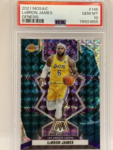 LeBron James [Genesis] #146 2021 Panini Mosaic card