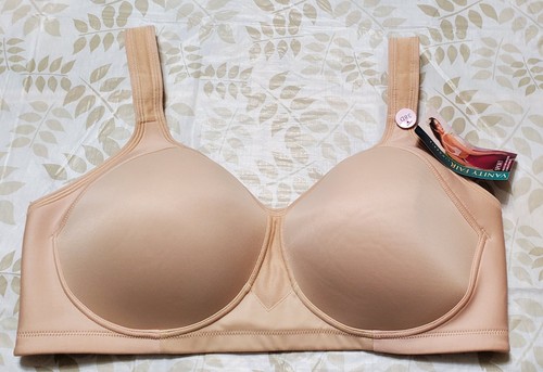 Vanity Fair Full-Figure Wireless Sports Bra 71500 - Damask Neutral Size 38D