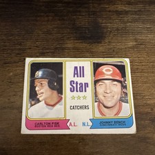 Topps 1974 All Star Catchers #331 Carlton Fisk Johnny Bench Baseball Card