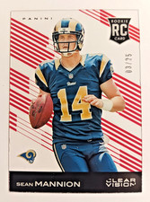 2015 Panini Clear Vision #130 Sean Mannion Red ROOKIE 3/25 Rams