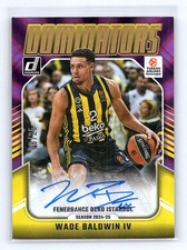 Wade Baldwin IV 2023-24 Donruss EuroLeague Dominators Auto Purple Laser #/25