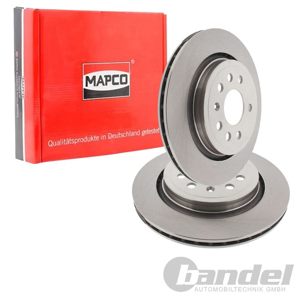 2X Mapco Bremsscheiben 292Mm BelÜFtet Hinten Passend FüR Fiat Croma Opel Signum-image