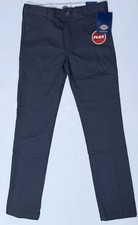 New Dickies Size 16 Boys Pants Gray Flex Skinny Straight Twill Utility QP801CH