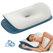 Cervical Neck Pillow - Ergonomic Memory Foam Contour Pillows for Side, Back ...