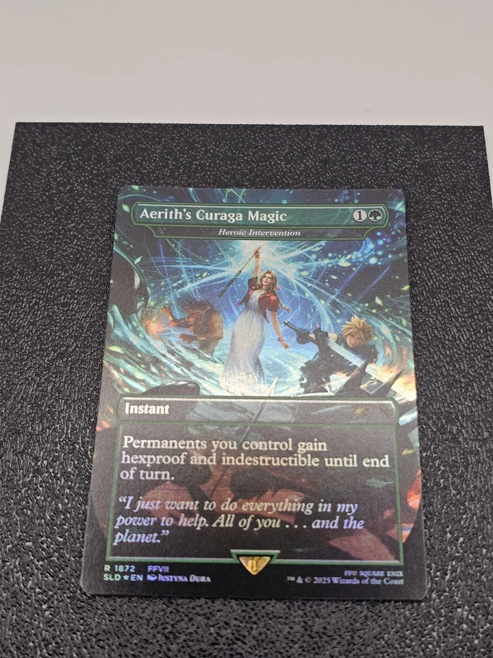 Aerith's Curaga Magic - Heroic Intervention (Rainbow Foil) - (SLD 1872) - Image 2 of 3